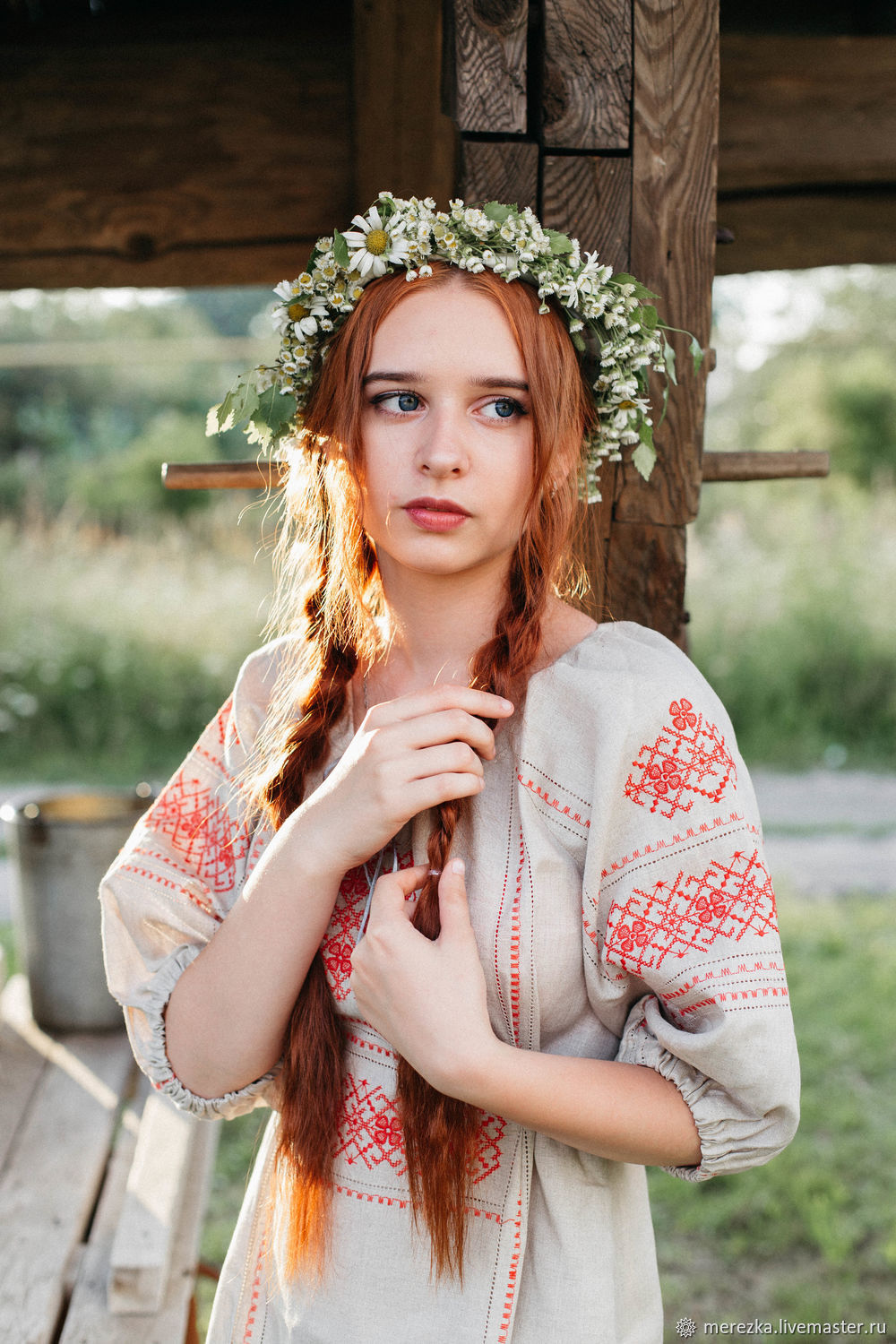 A playful frame from Girls in Slavic costumes — online in Delhi